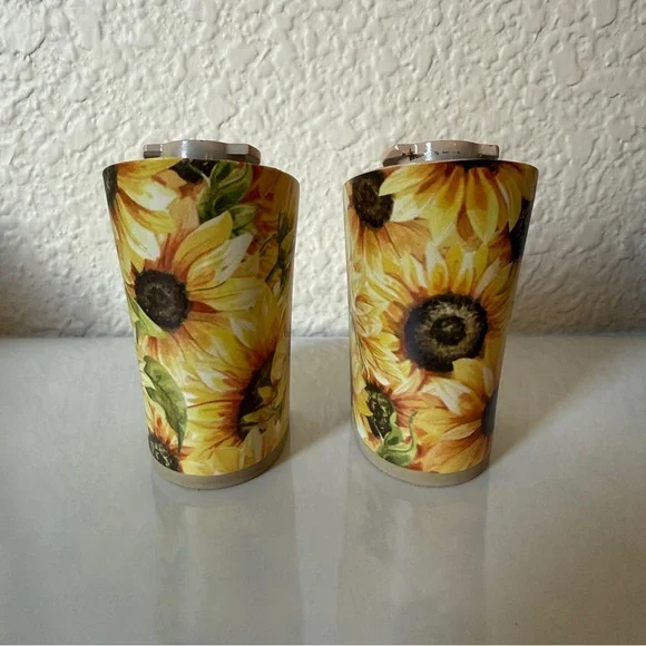 Pashion Footwear v1.0 Custom Sunflower Cluster 4 Inch Block Heels - Picture 2 of 11